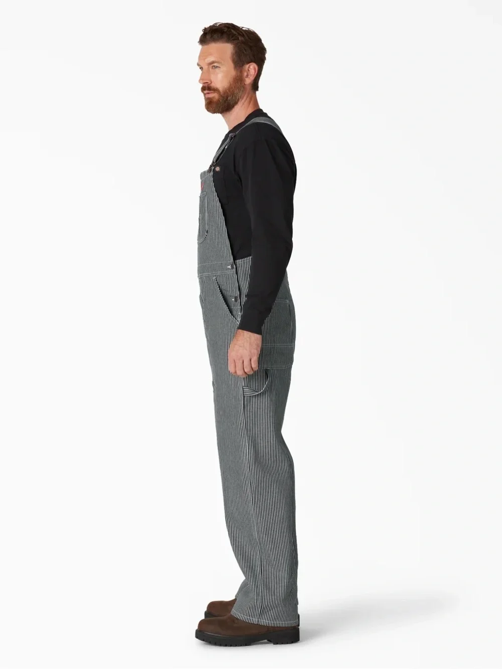 DICKIES Hickory Striped Bib Overalls 36 x 32